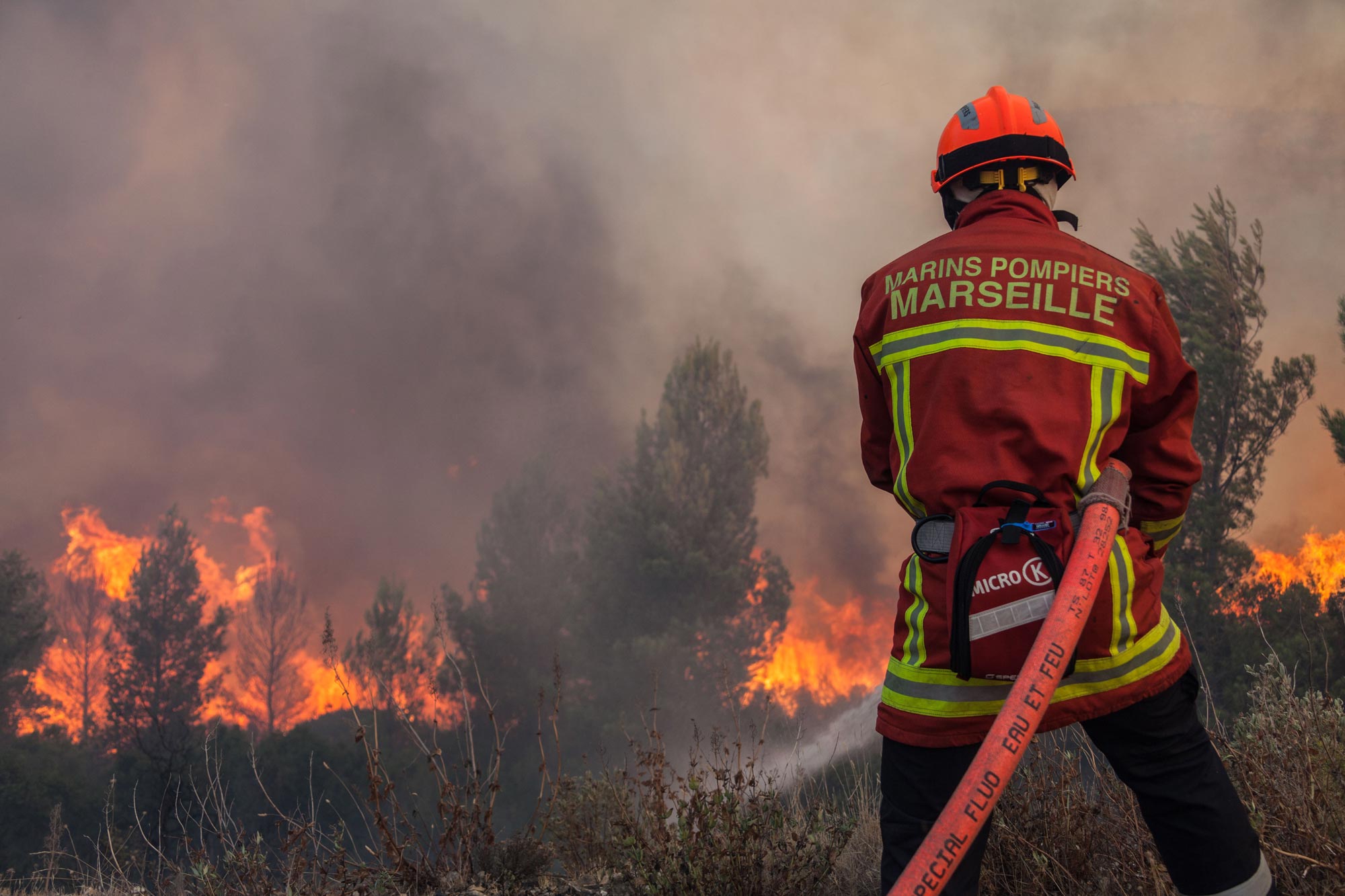 Feu de forêt - Marins-pompiers