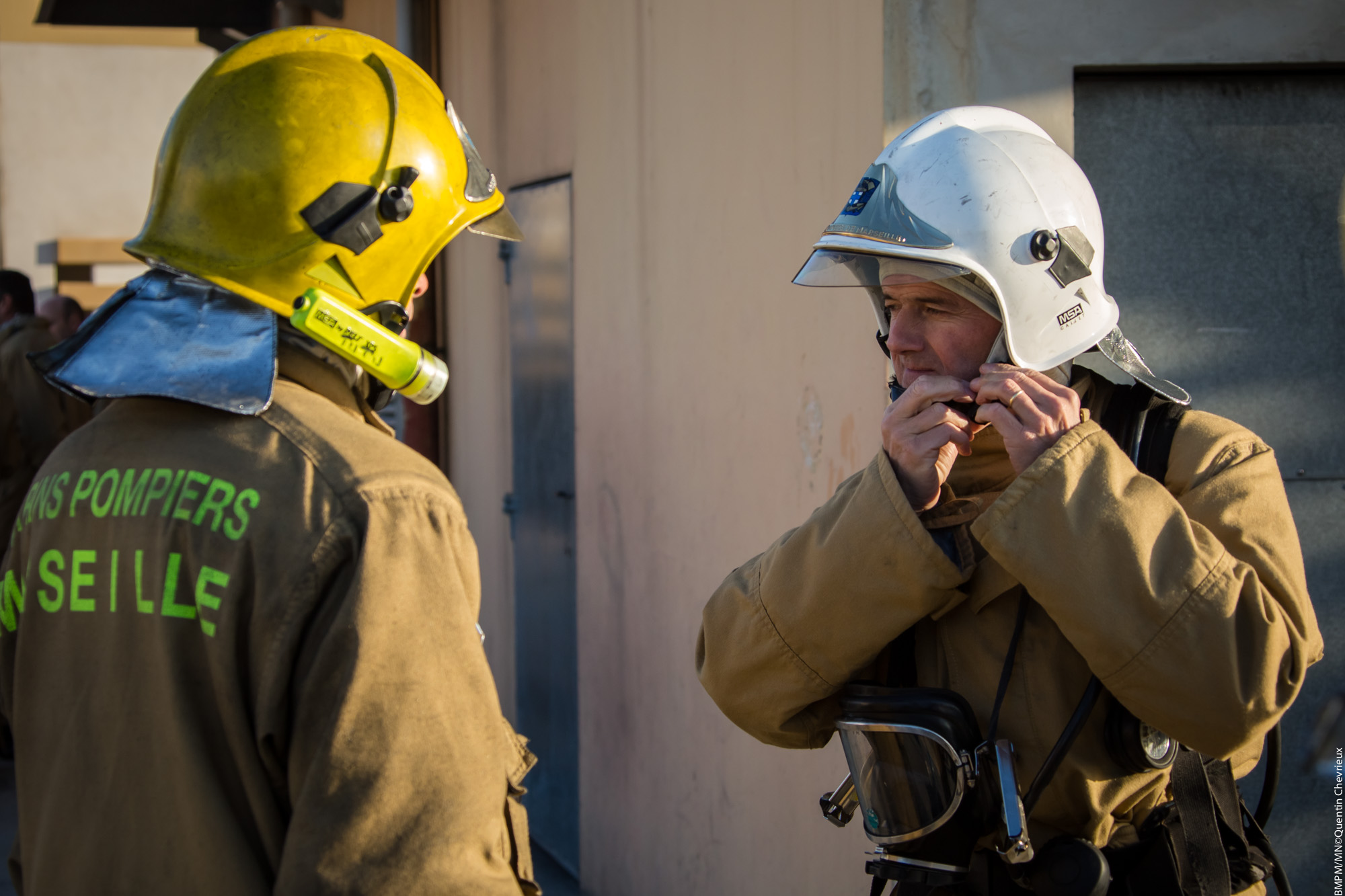 Entrainement marins-pompiers au CETIS