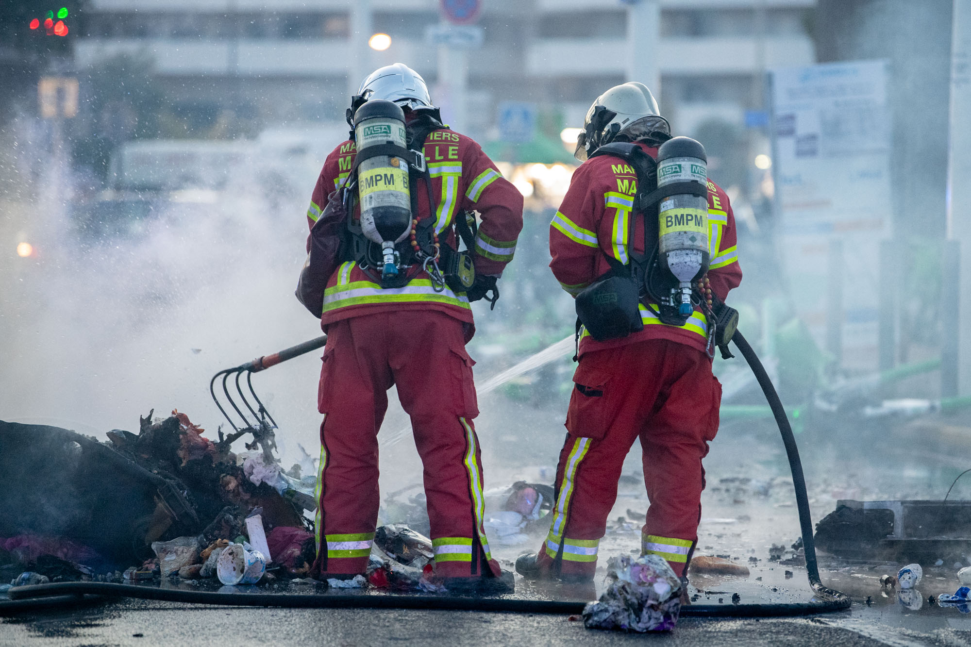 BMPM feu de détritus