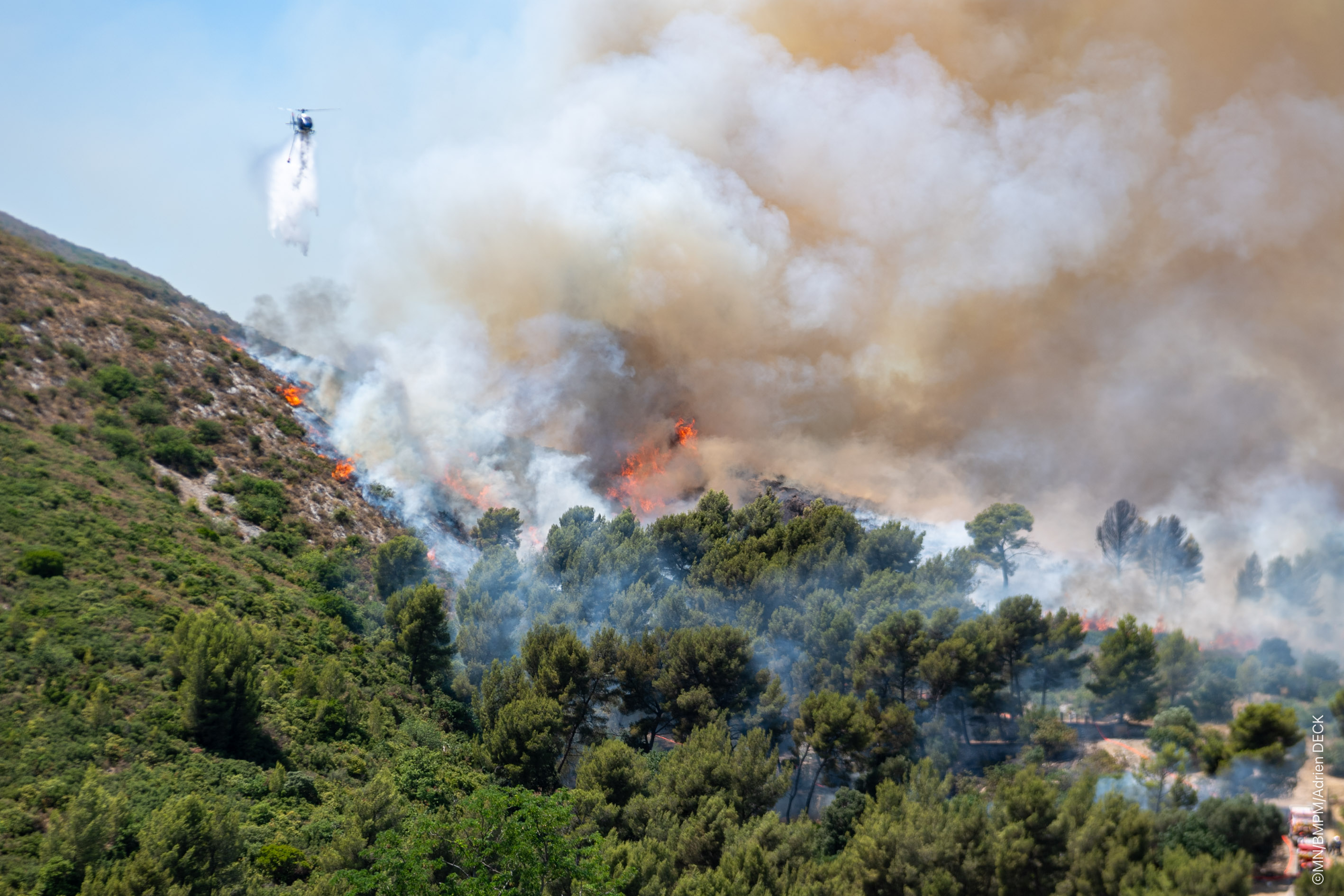 BMPM feu de végétation quartier Saint-Marcel