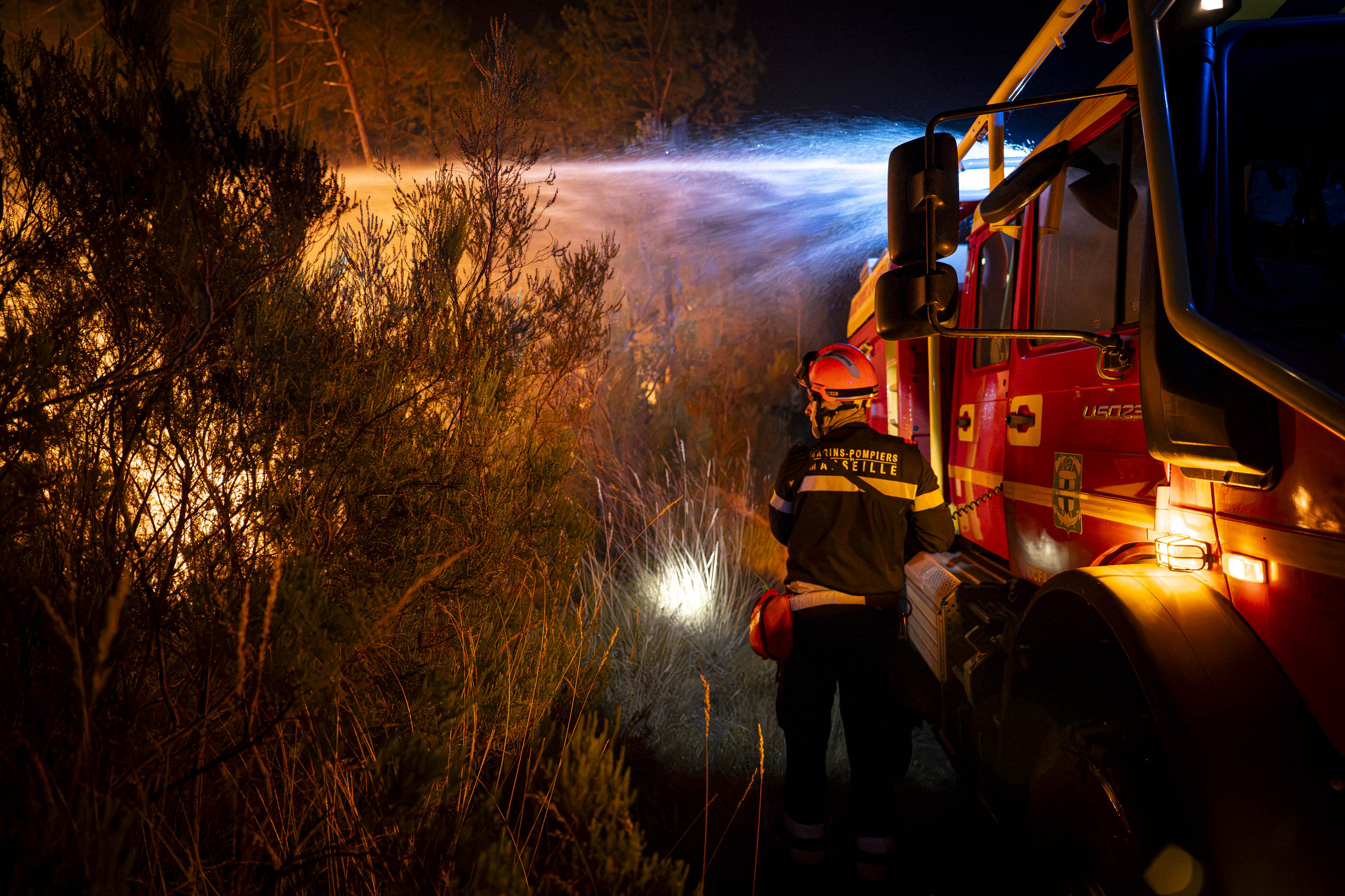 BMPM feux de forêts en Gironde