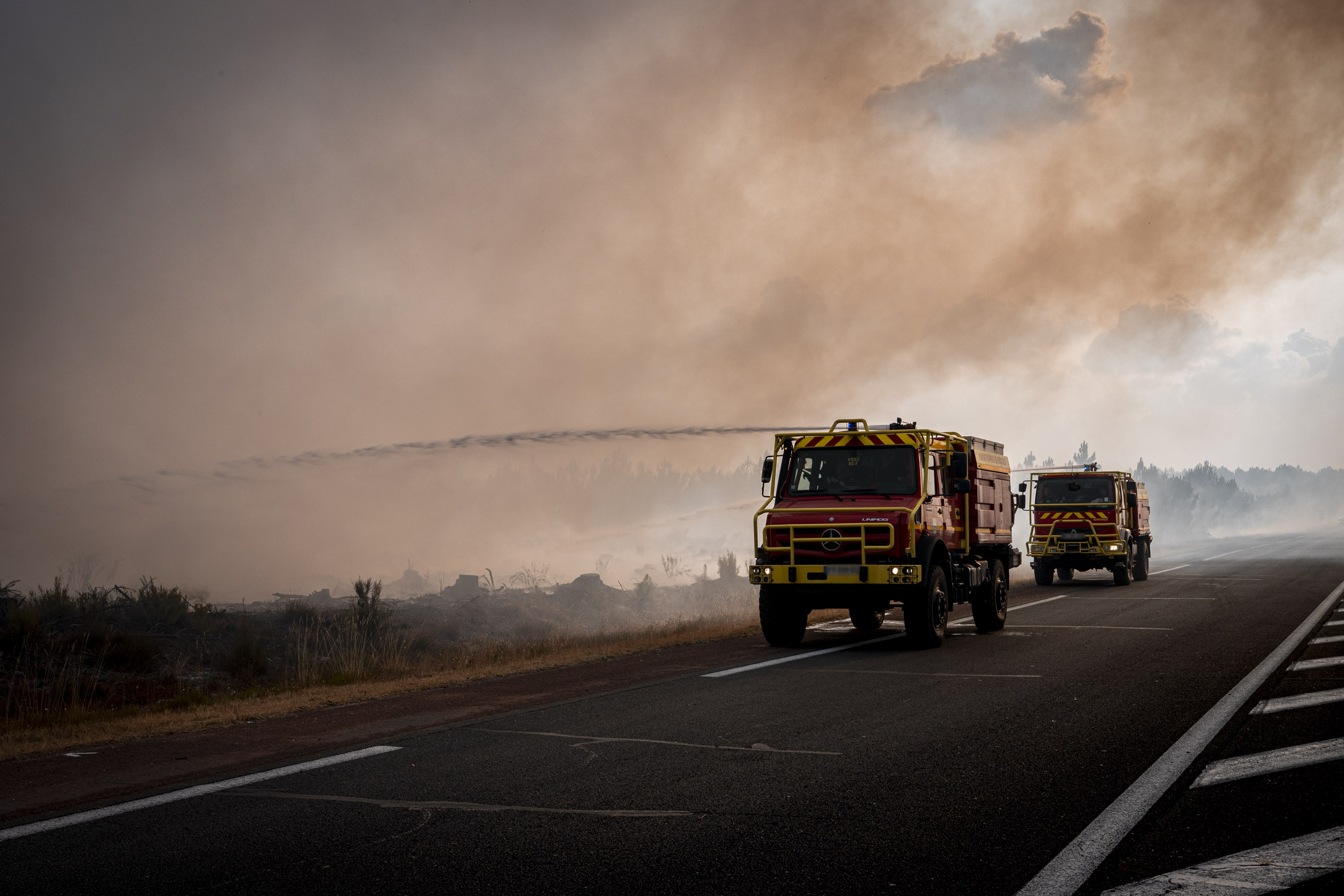 BMPM feux de forêts en Gironde