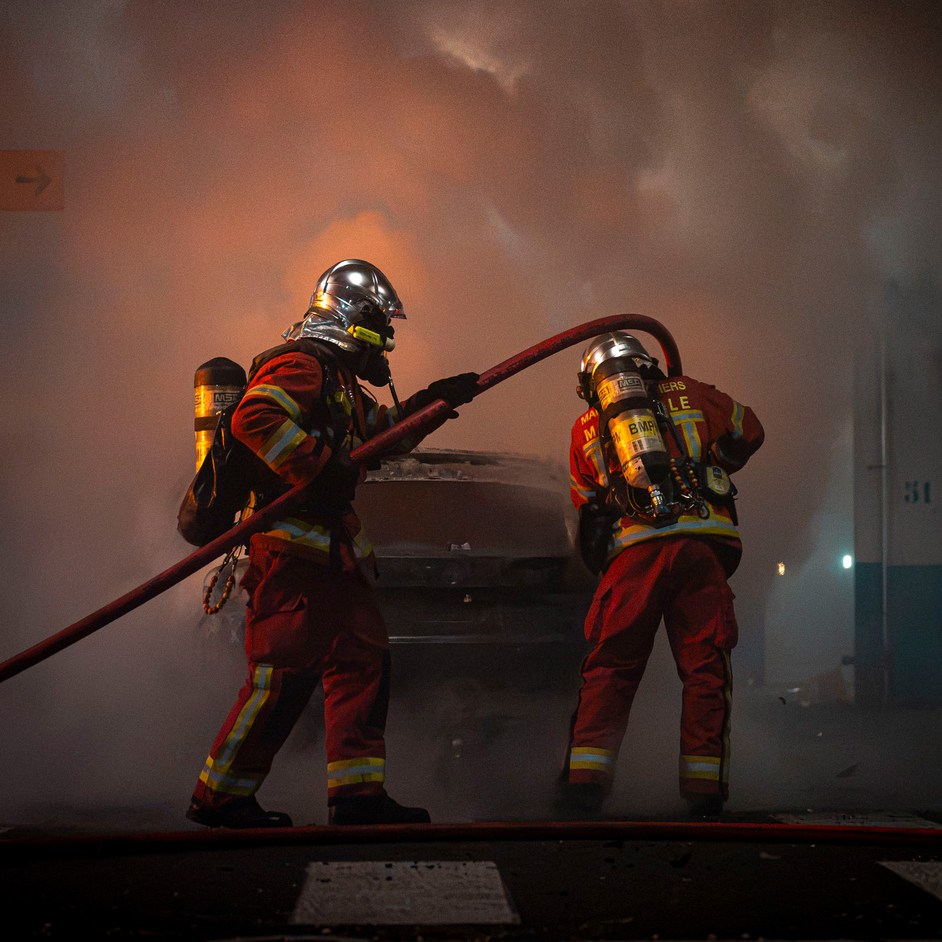 BMPM feu de parking couvert Grand Littoral