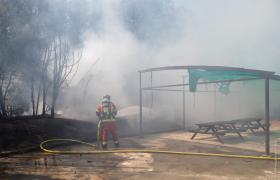 Feu de cabanon 8ᵉ arrondissement Marseille