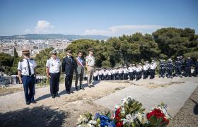 Cérémonie d'hommage aux marins-pompiers victimes du devoir